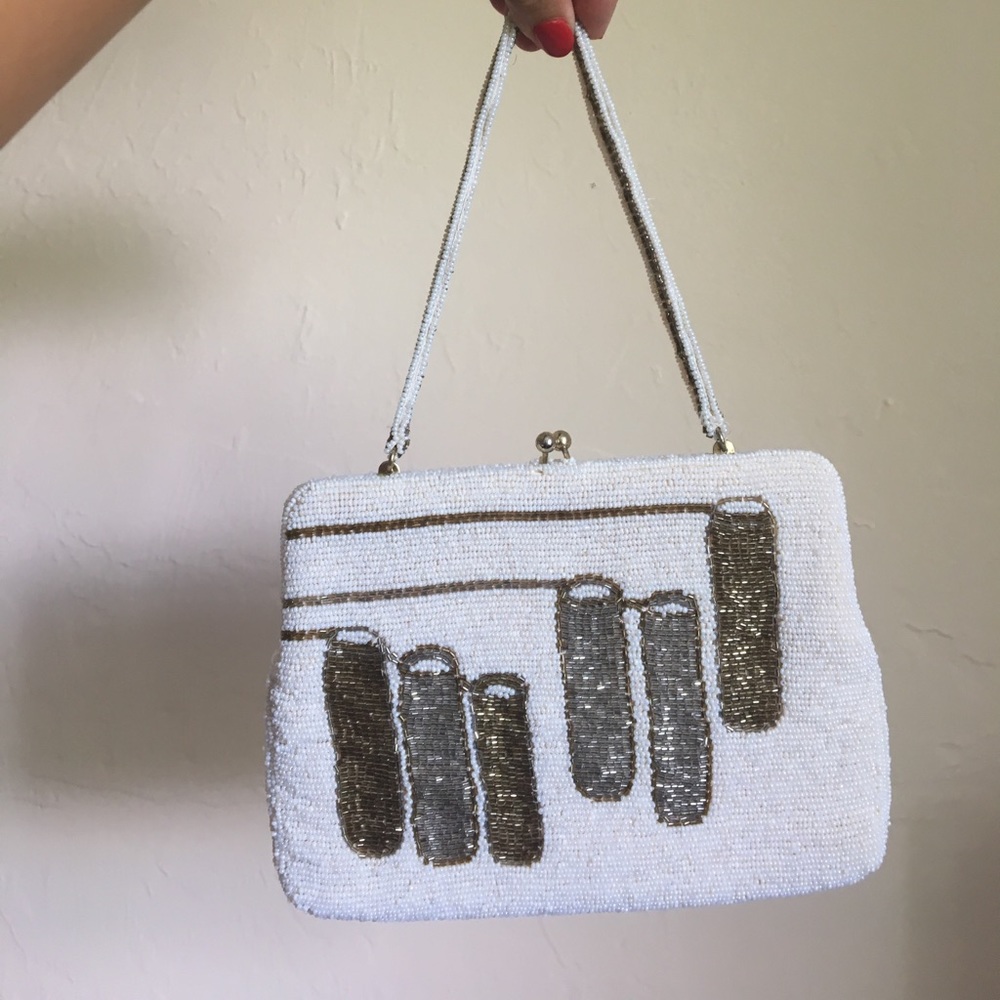 Vintage beaded purse, made in Korea